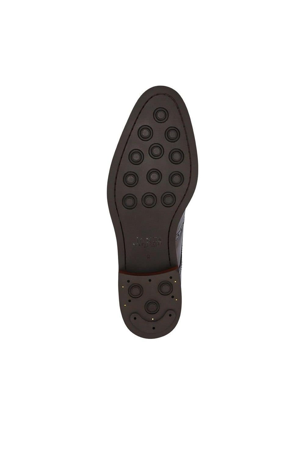 Jones Bootmaker Jones Bootmaker Men's Longwood Suede Derby Brogues in Dark Brown - 4