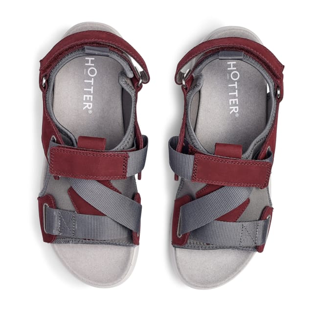 Hotter Hotter Women's 'Pursue' Sandals in Maroon - 3