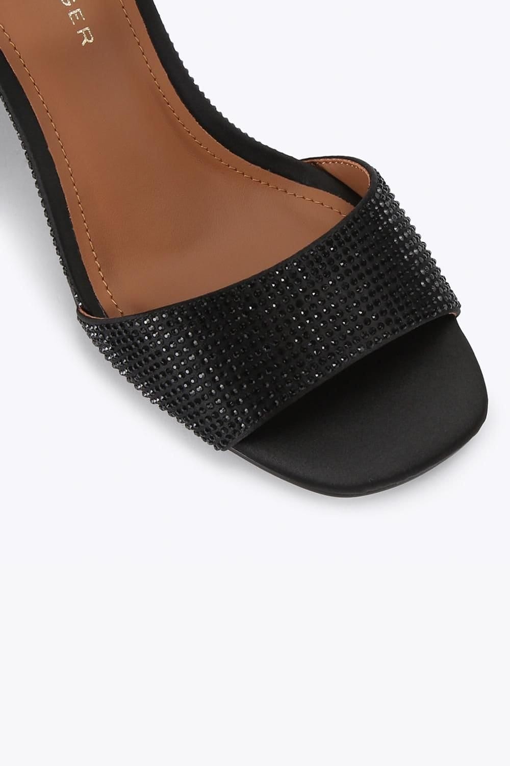 Kurt Geiger London Kurt Geiger London Women's 'Square Block Heel' Fabric Heels in Black - 4