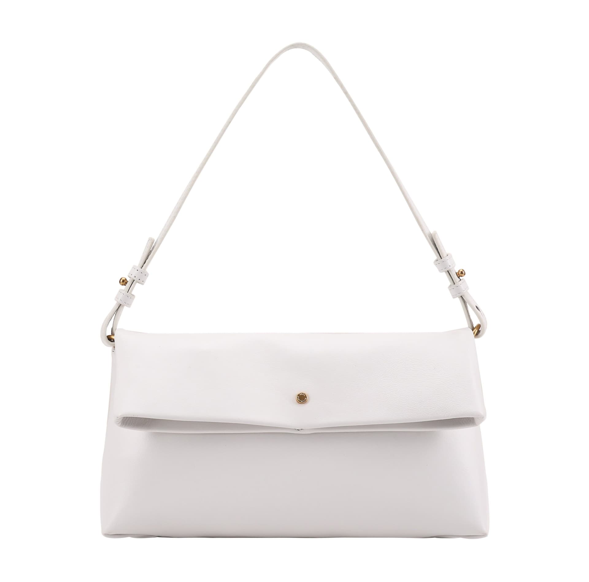 Paul Costelloe Paul Costelloe Women's Theodora Leather Shoulder Bag in Off-White