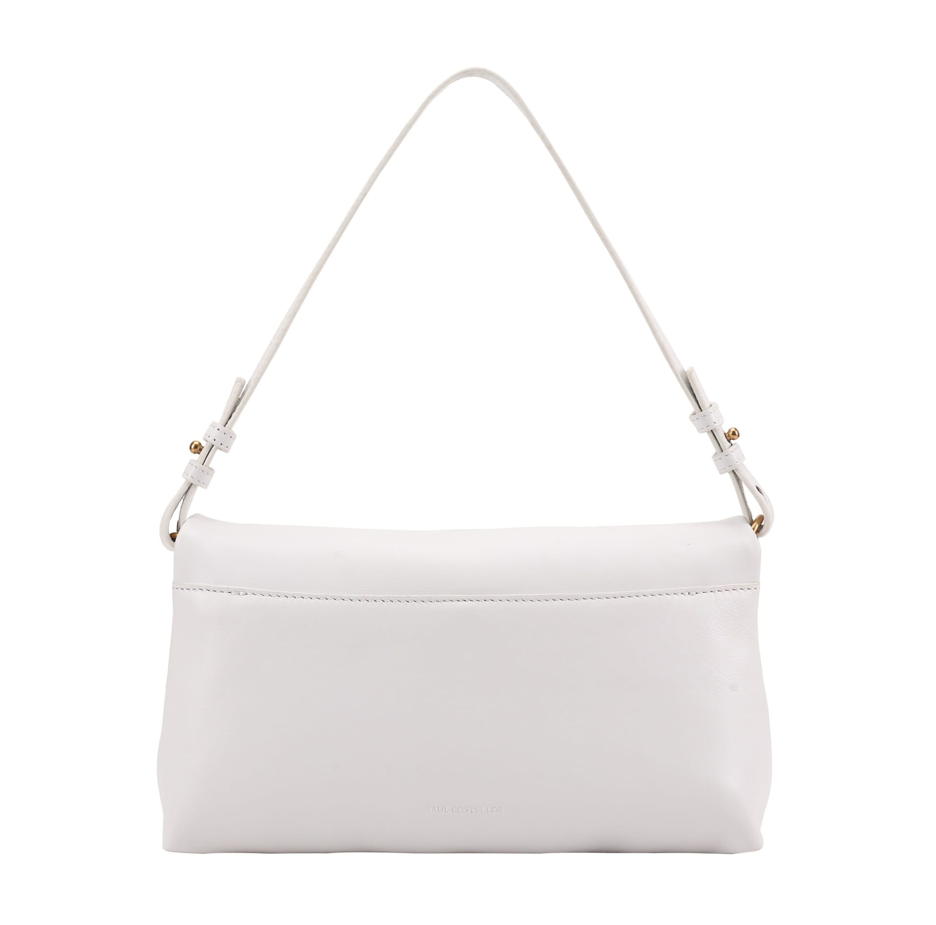 Paul Costelloe Paul Costelloe Women's Theodora Leather Shoulder Bag in Off-White - 4