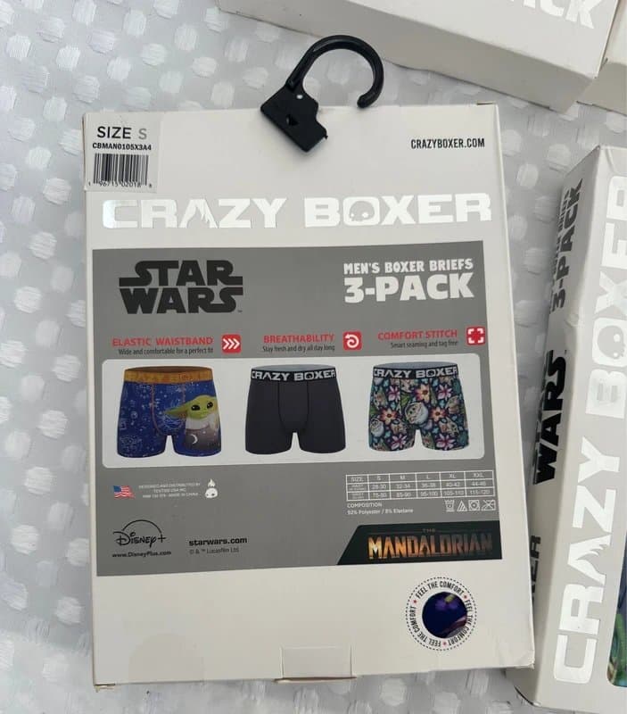 Star Wars Star Wars Mens Boxers 12 Pack size Small