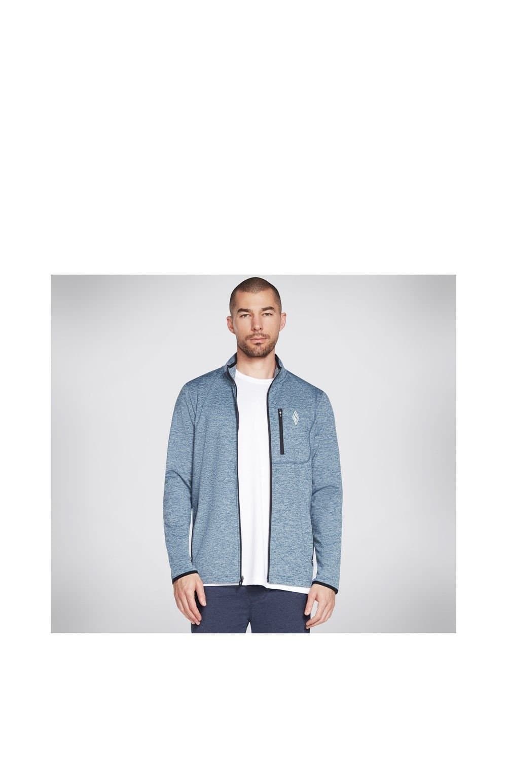 Skechers Skechers Men's Ultra Go Equalizer Jacket in Light Blue