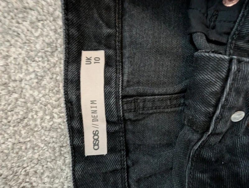 ASOS Black Denim Skirt