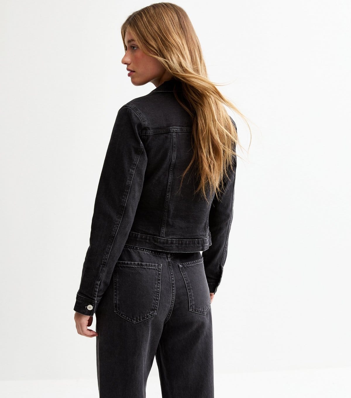 New Look Women's Black Dark Wash Denim Jacket New Look - 4