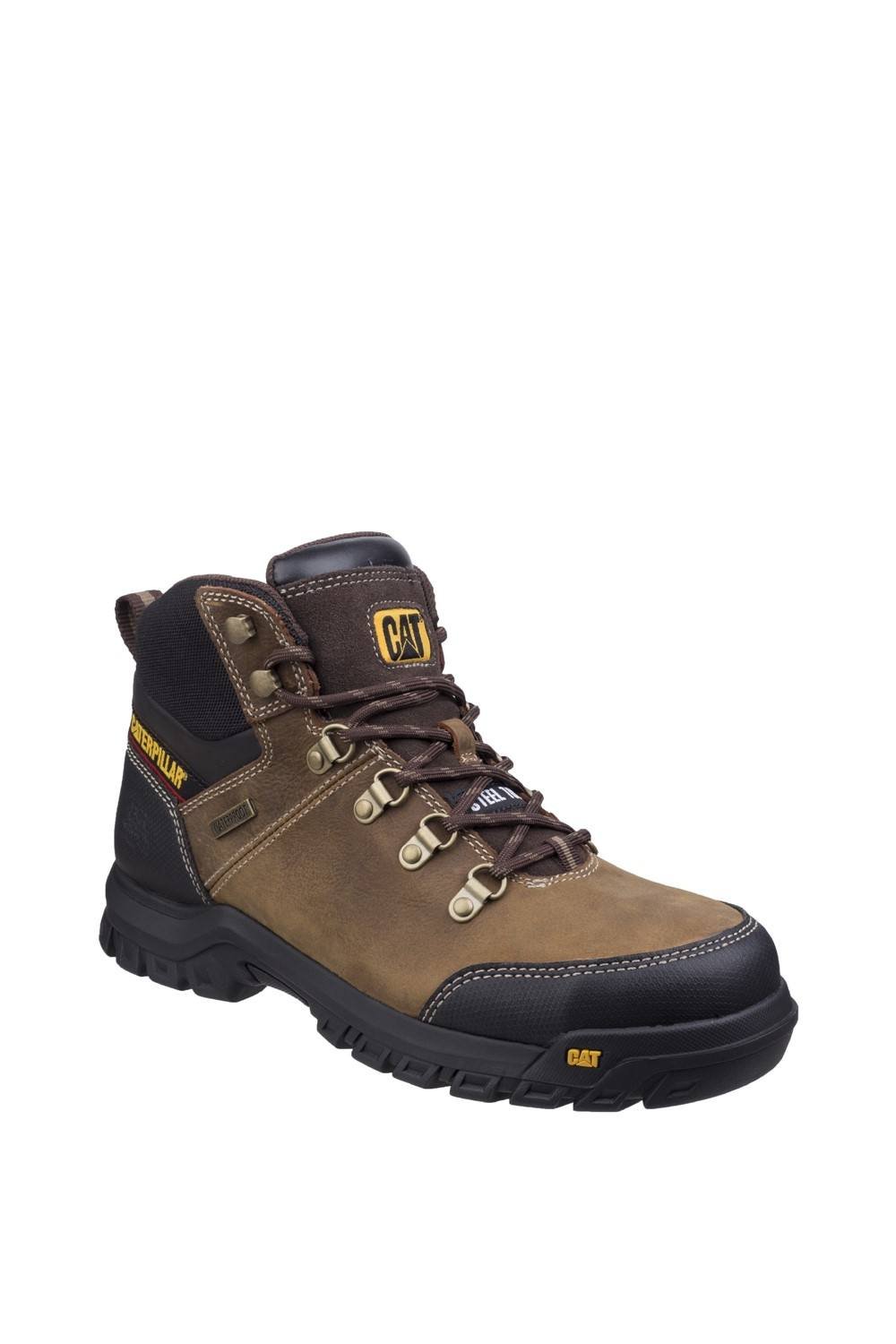 Caterpillar Caterpillar Men's 'Framework' Leather Safety Footwear in Brown - 4