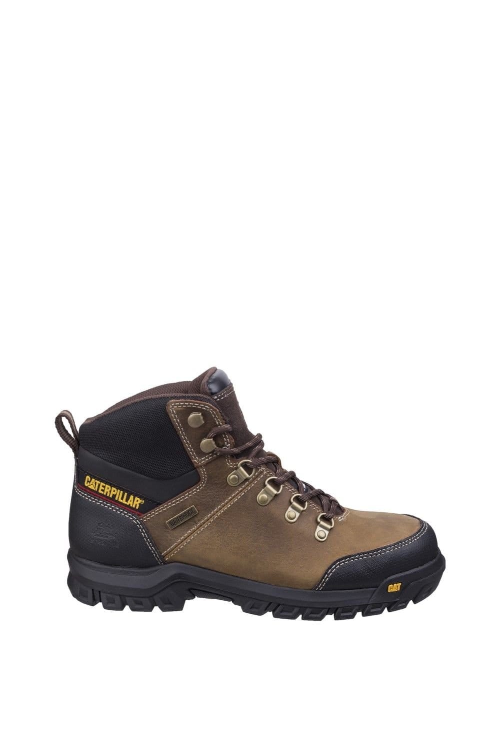 Caterpillar Caterpillar Men's 'Framework' Leather Safety Footwear in Brown - 4