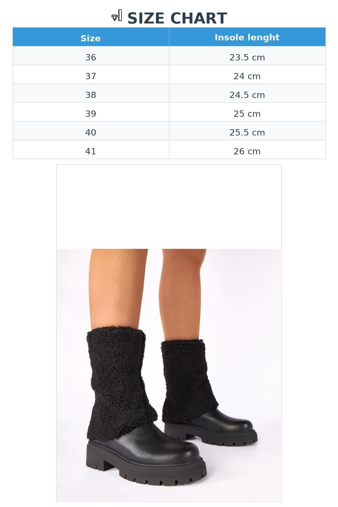 Love Lace Love Lace Women's Darlene Ankle Boots with Rolled Upper for Autumn Winter in Black - 4