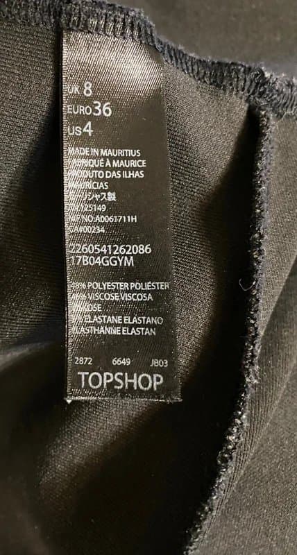Topshop Topshop Grey Zipper front Jacket UK size 8