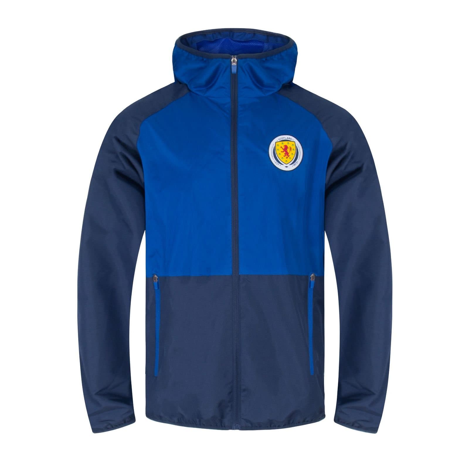 Scottish FA Scottish FA Men's Adults Shower Jacket Windbreaker in Navy
