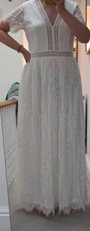 Zapaka Gorgeous boho lace wedding/summer dress