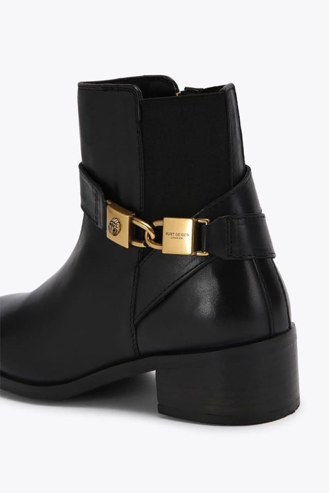 Kurt Geiger London Kurt Geiger London Women's 'Kingsley Block Heel Boot' Leather Boots in Black - 3