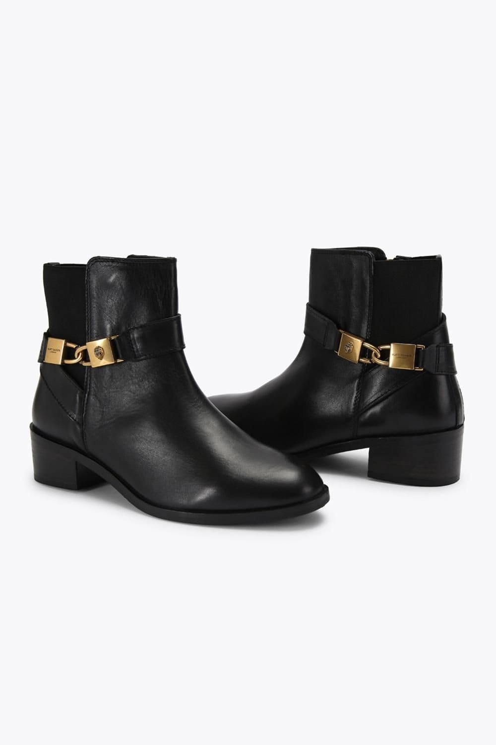 Kurt Geiger London Kurt Geiger London Women's 'Kingsley Block Heel Boot' Leather Boots in Black - 4