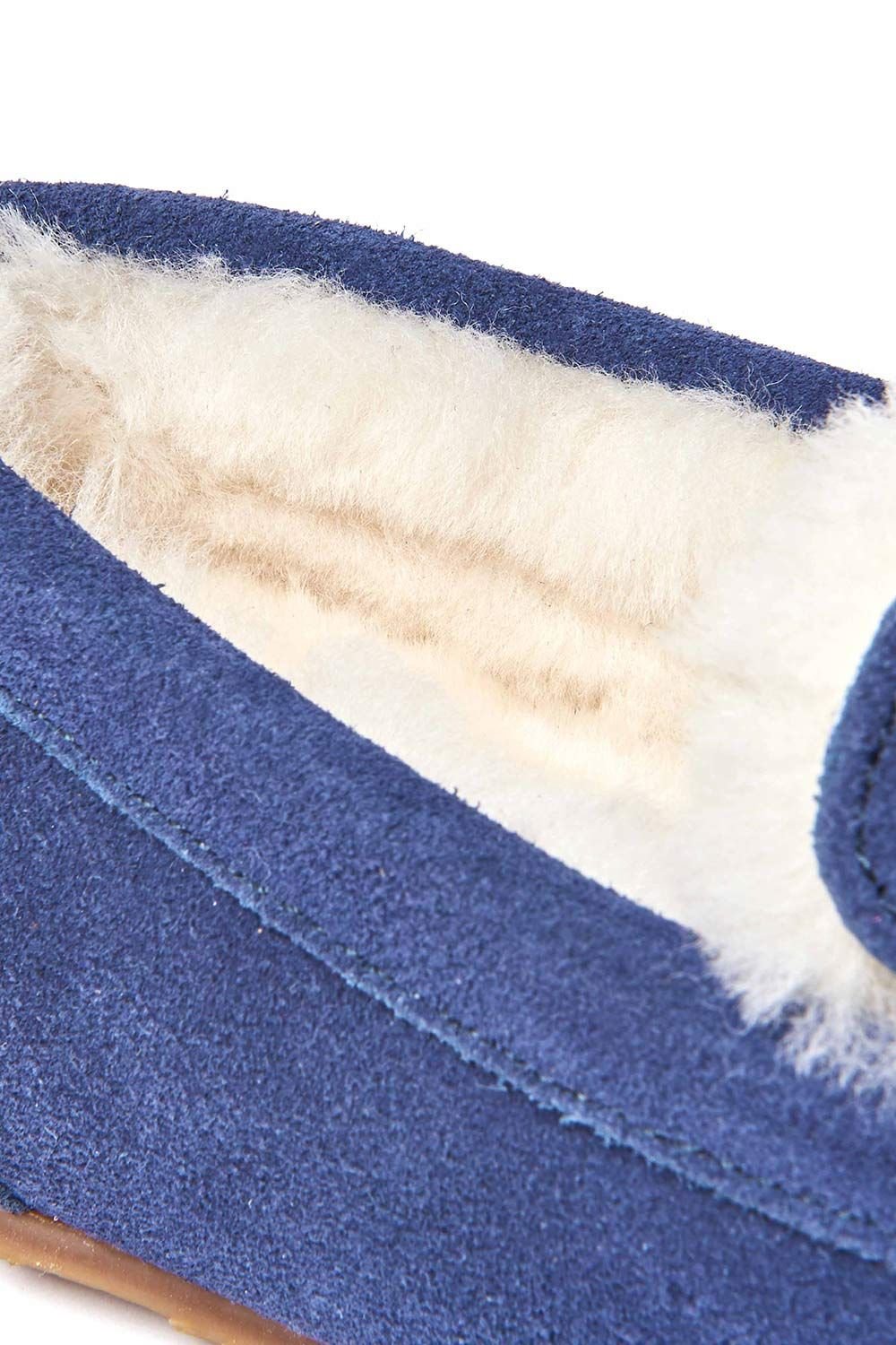 Moshulu Moshulu Women's 'Jocund' Suede Moccasin Slippers in Indigo - 4