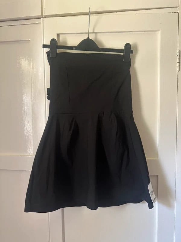 Boohoo Black Halter Neck Mini Dress