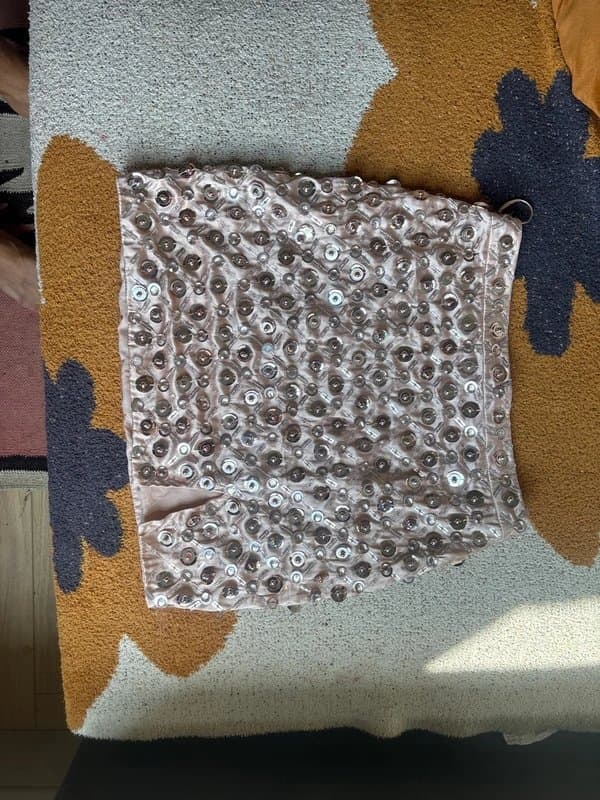 ASOS Embellished sequin skirt ASOS pink/silver