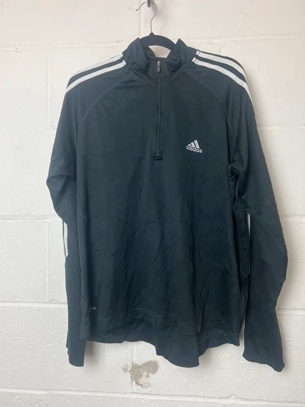 adidas black adidas men’s large quarter zip