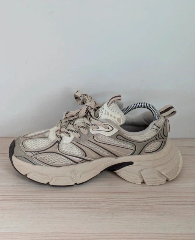 Palladium Palladium Chunky Mesh Trainers White Grey UK 4 EU 37 - 1