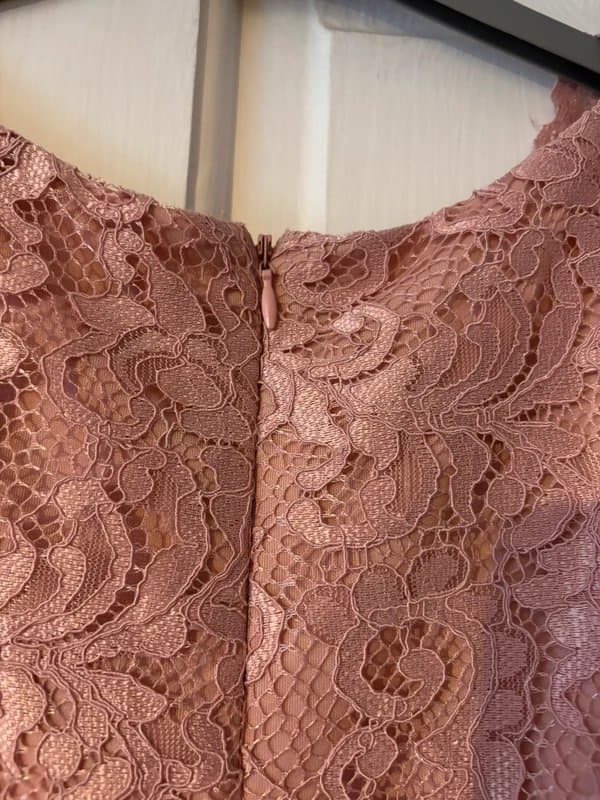 ASOS ASOS pink lace and tulle occasion dress - size 16