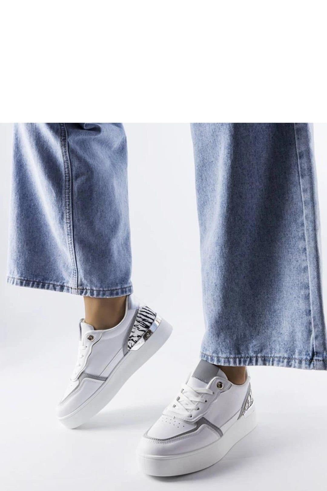 Love Lace Love Lace White Platform Lace-Up Sneakers