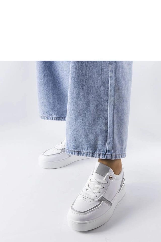 Love Lace Love Lace Women's Tooele Platform Lace Up Sneakers Summer Comfort Rubber Sole in White - 3