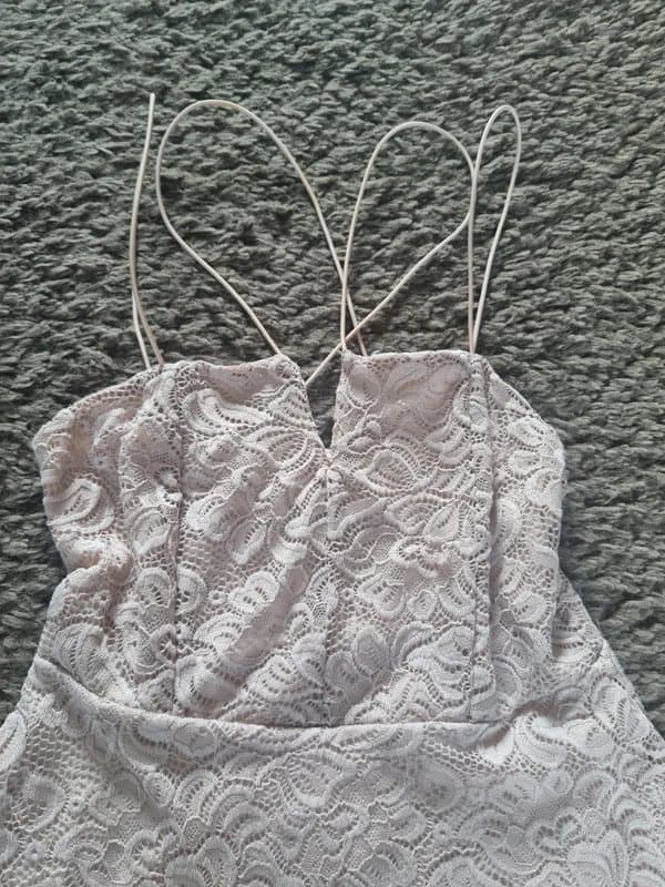 New Look New Look dusty rose lace dress size s/m