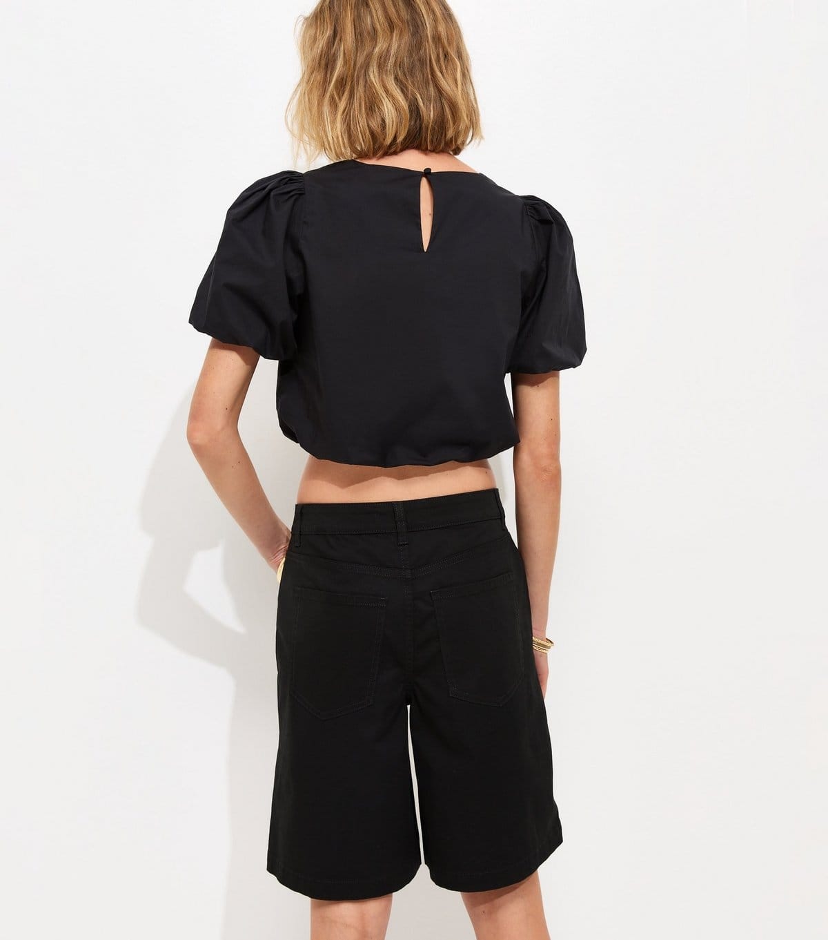 New Look Women's Black Twill Jorts New Look - 4