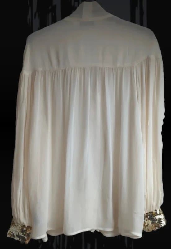 Mint Velvet NEW (no tags) Mint Velvet Party Shirt - Sequin Cuffs - Stunning - XS : UK 8