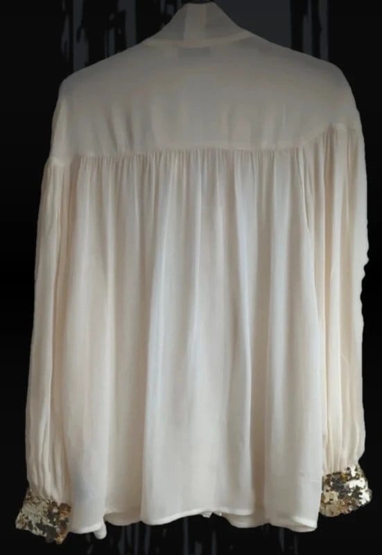 Mint Velvet NEW (no tags) Mint Velvet Party Shirt - Sequin Cuffs - Stunning - XS : UK 8 - 1