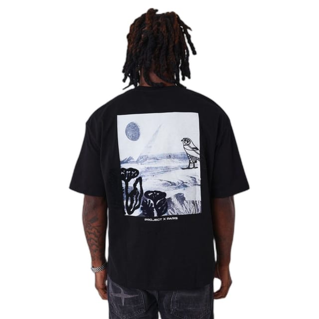 Project X Paris Project X Paris Men's Embroidered T-Shirt in Black - 3