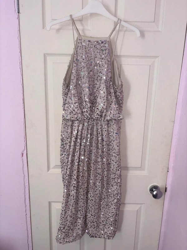 ASOS Design Asos Design Sequin Embellished Halterneck Gown Size 12 - 1