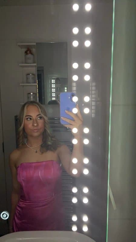 Bershka Bershka pink mini dress