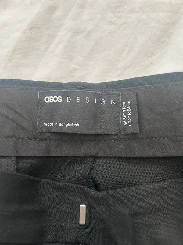 ASOS Mens ASOS Black Trousers