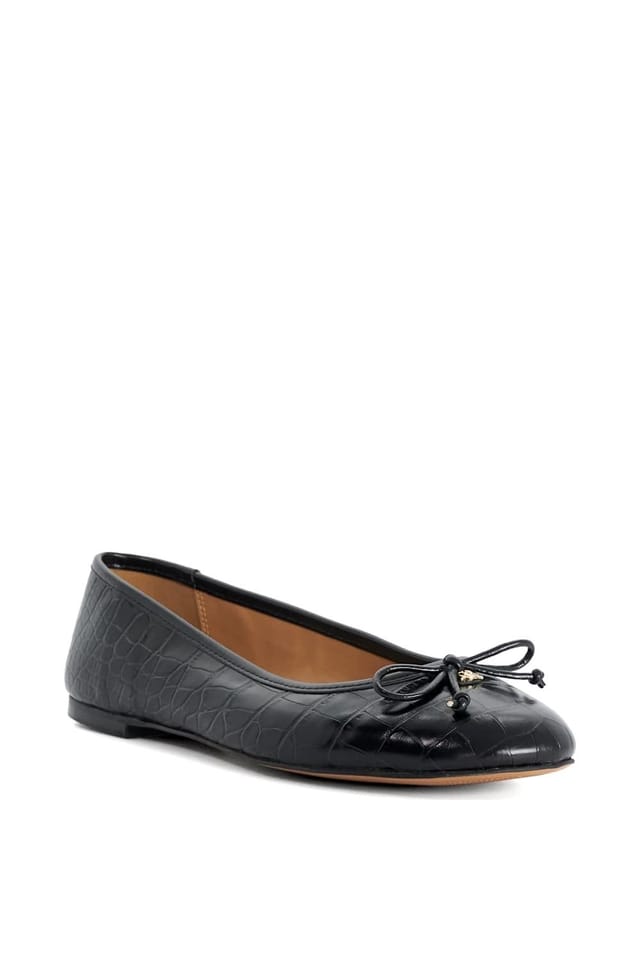 Dune London Dune London Women's Wide Fit 'Helenne' Ballet Pumps in Black - 2