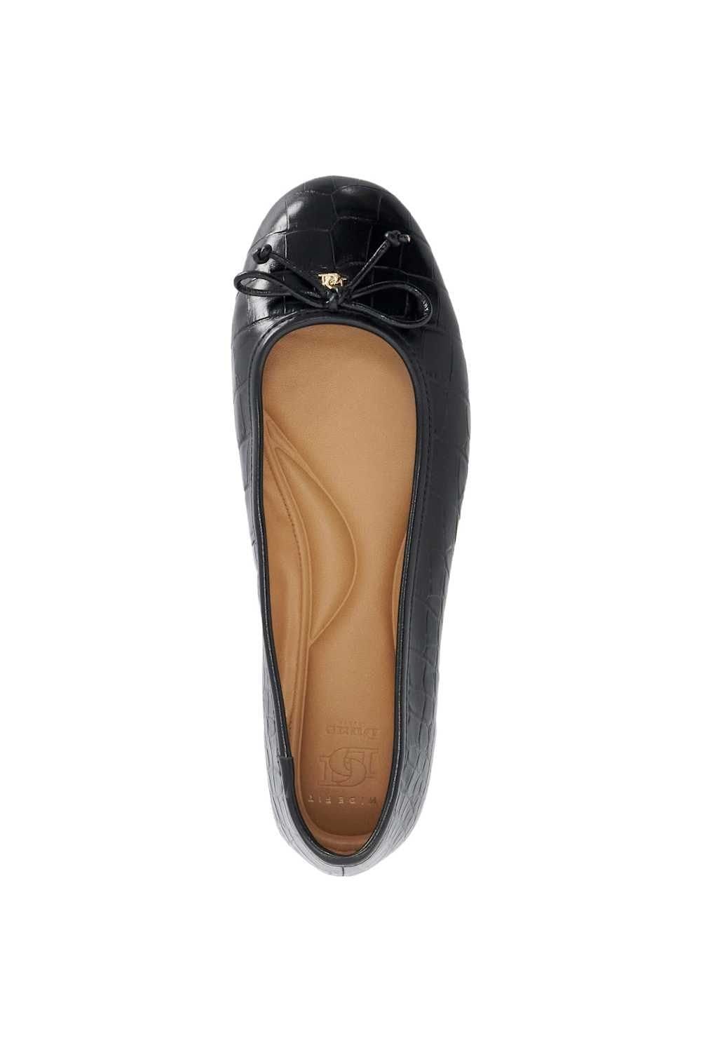 Dune London Dune London Women's Wide Fit 'Helenne' Ballet Pumps in Black - 4
