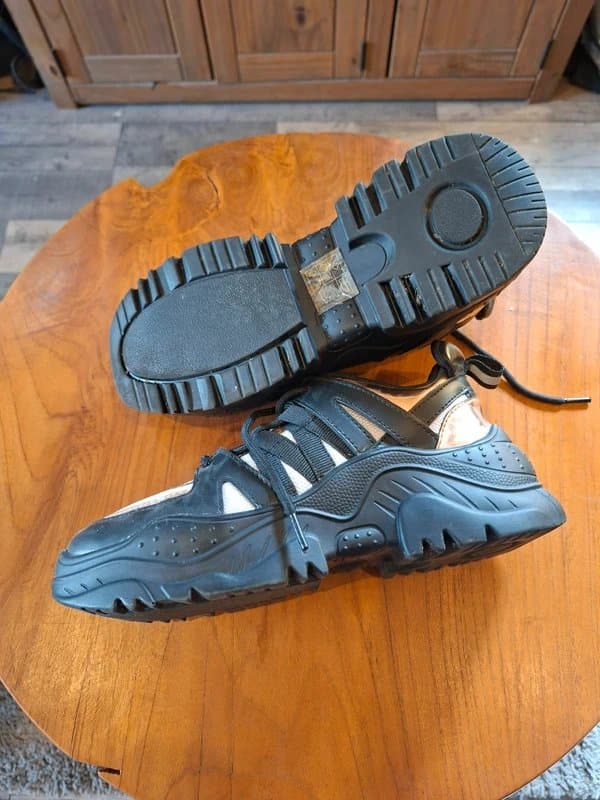 ASOS Asos Women's Platform Style Sneaker Black/Rose Gold - UK5