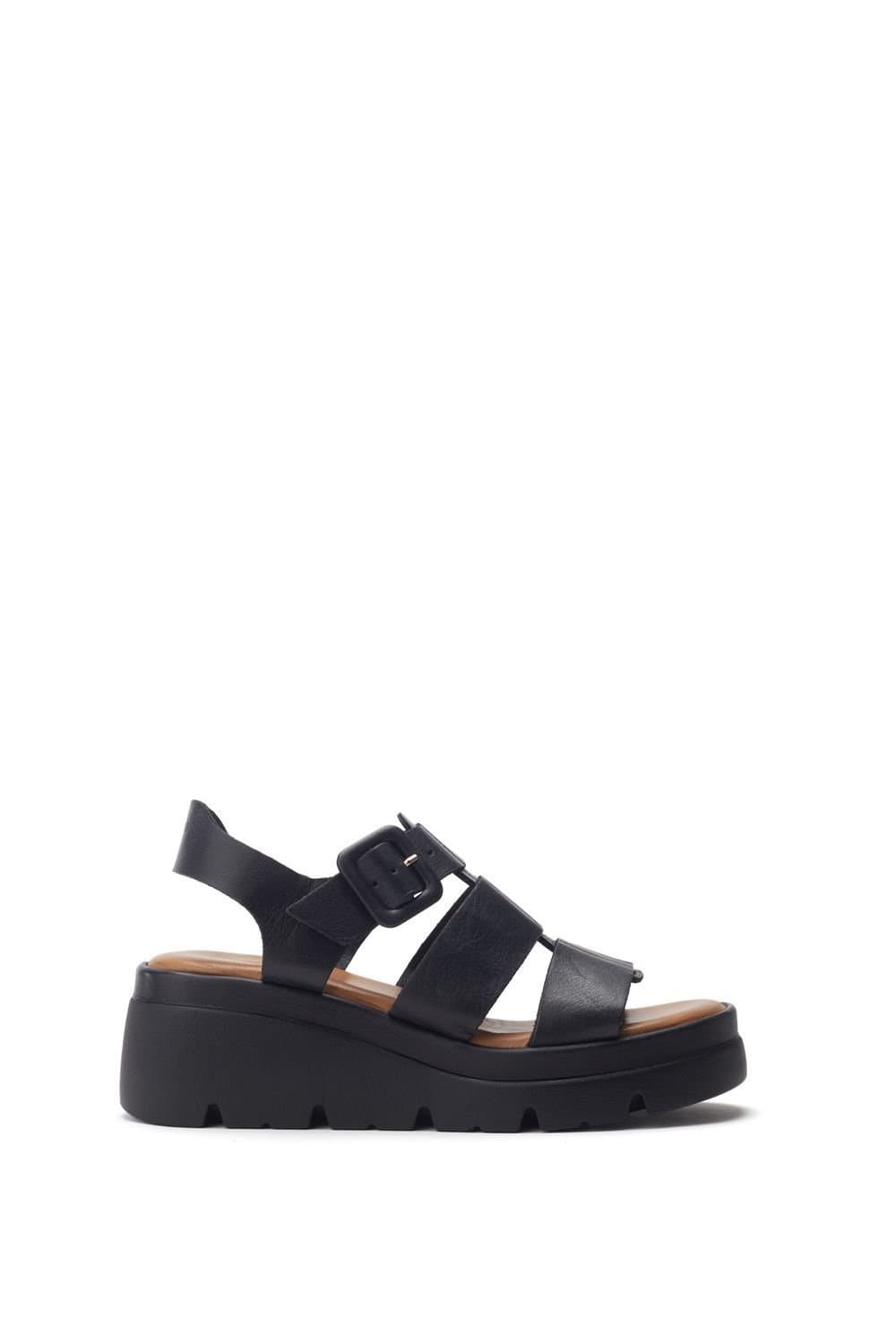Moda In Pelle Moda In Pelle Women's 'Stathes' Leather Flatforms in Black
