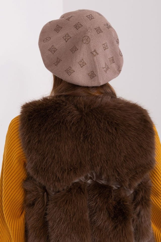 Love Lace Love Lace Women's Classic Wool Beret Hat for Warm Stylish Everyday Wear Fall Winter in Beige - 3