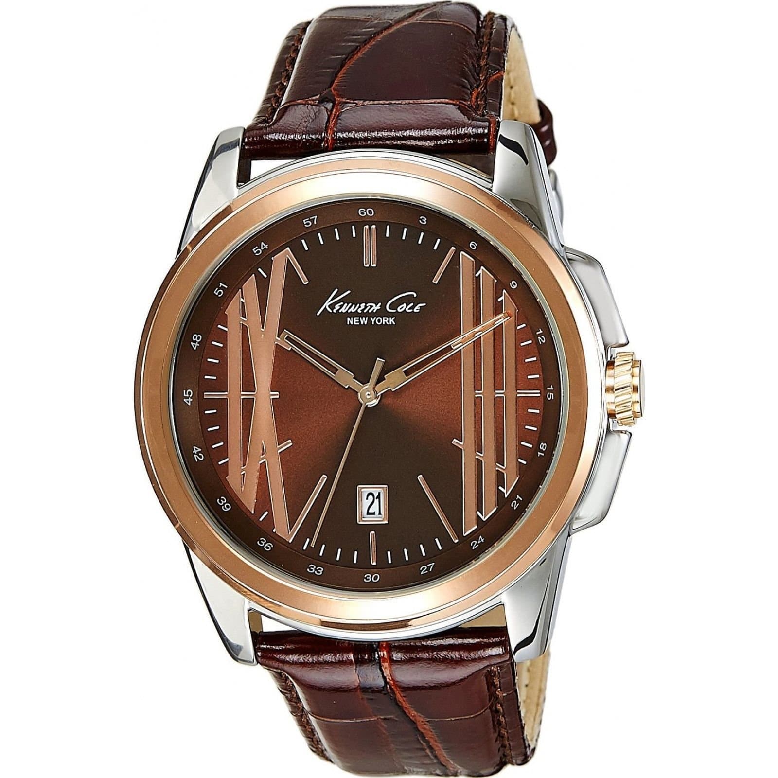 Kenneth Cole Kenneth Cole Men's IKC8096 44mm Quartz Watch in Brown