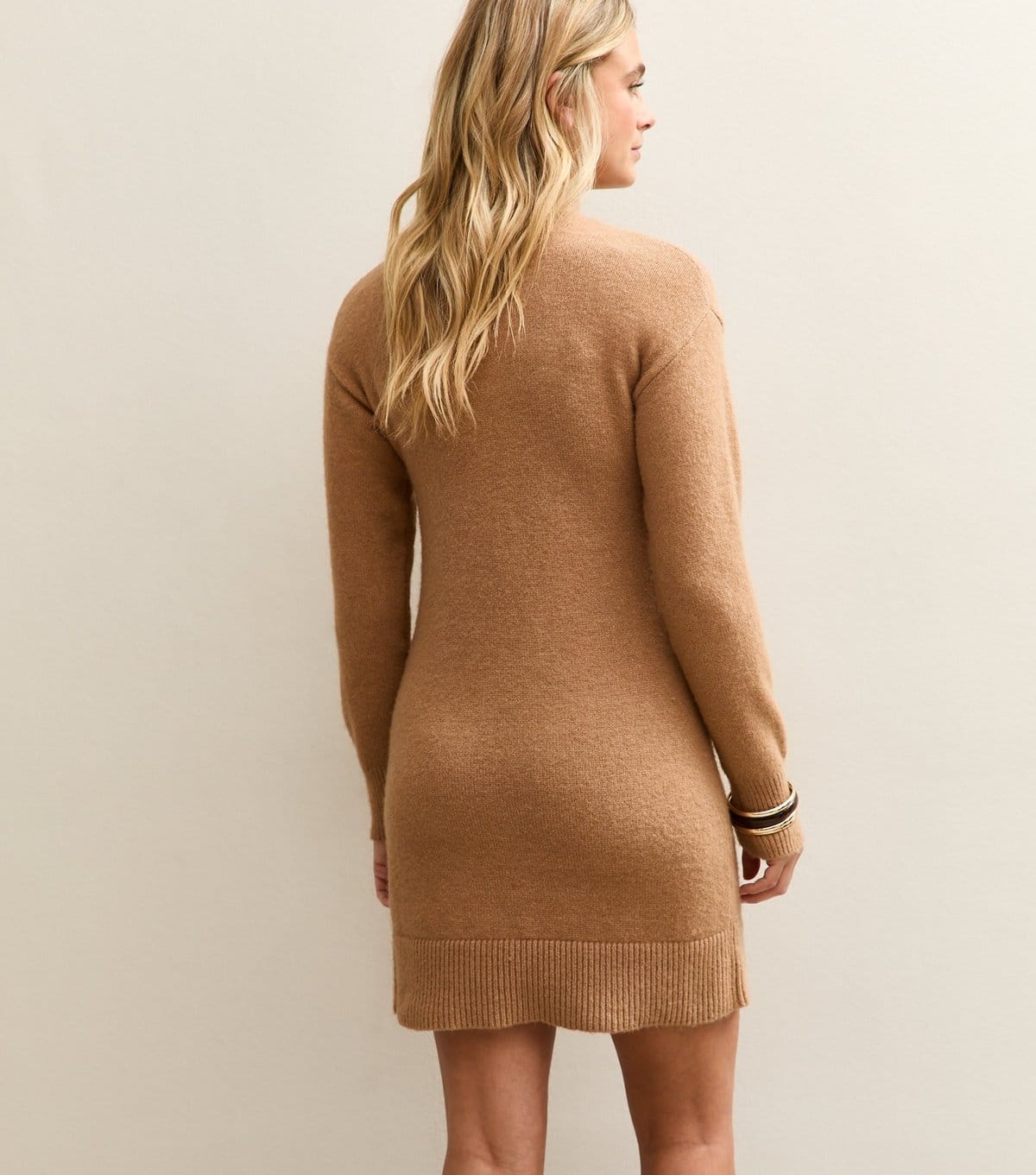 New Look Women's Maternity Camel Midweight Knit Jumper Dress New Look - 4