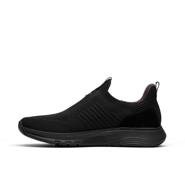 Clarks Clarks Men's Motion Trek IN Black Knit Slip Ons, Trainers, Lace Up - 2