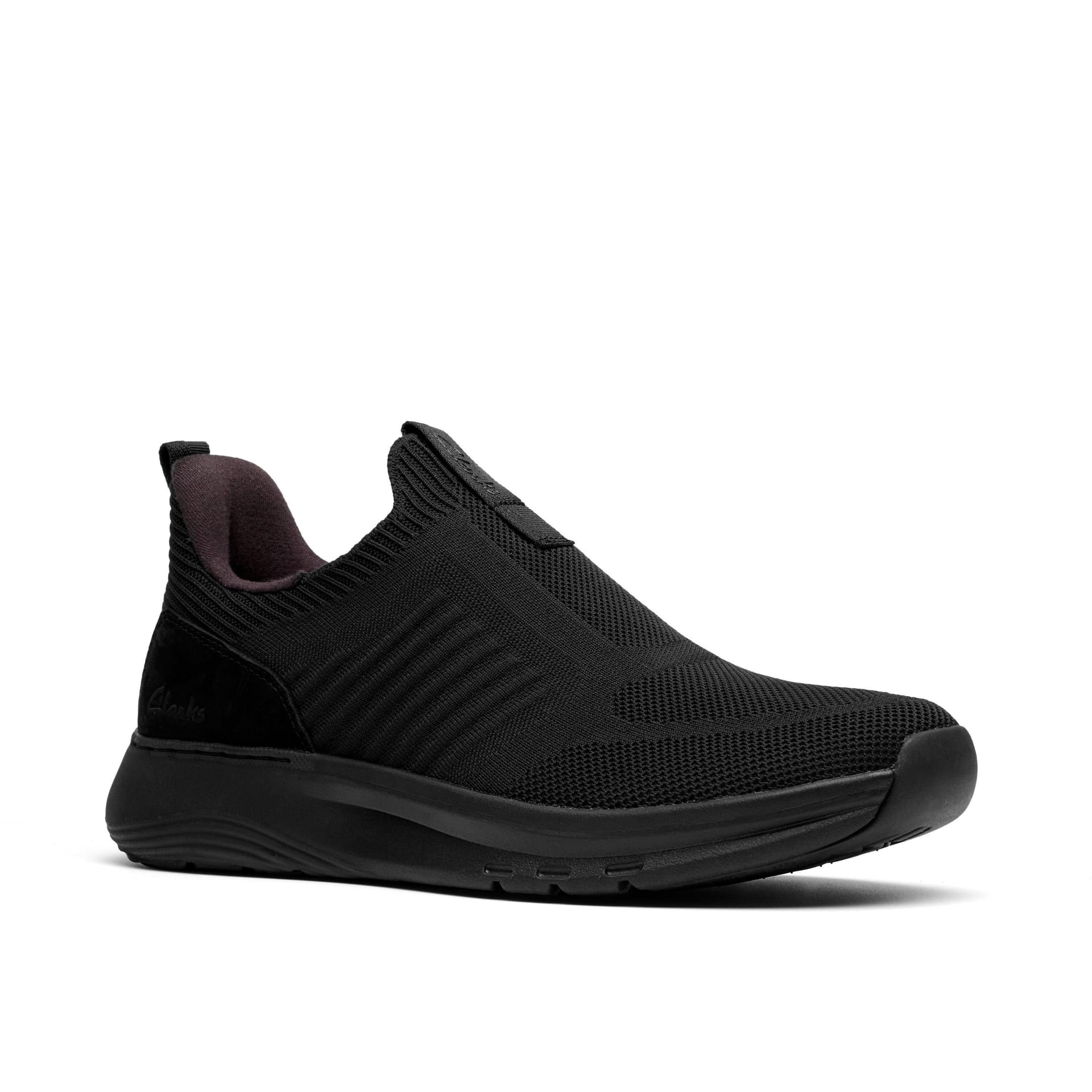 Clarks Clarks Men's Motion Trek IN Black Knit Slip Ons, Trainers, Lace Up - 4
