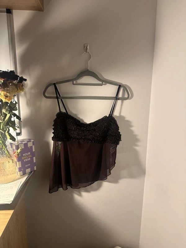Bershka Purple Bershka sheer top