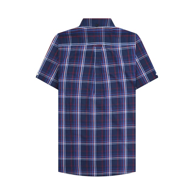 Lambretta Lambretta Men's SS25 Checked Shirt in Navy - 2