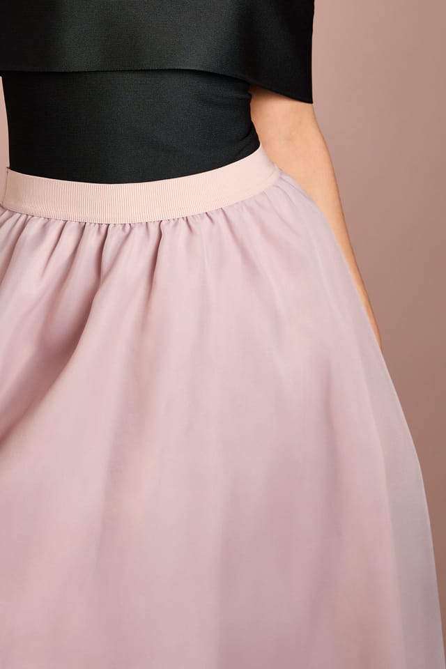 Coast Coast Women's Hi Lo Organza Skirt in Mink - 2