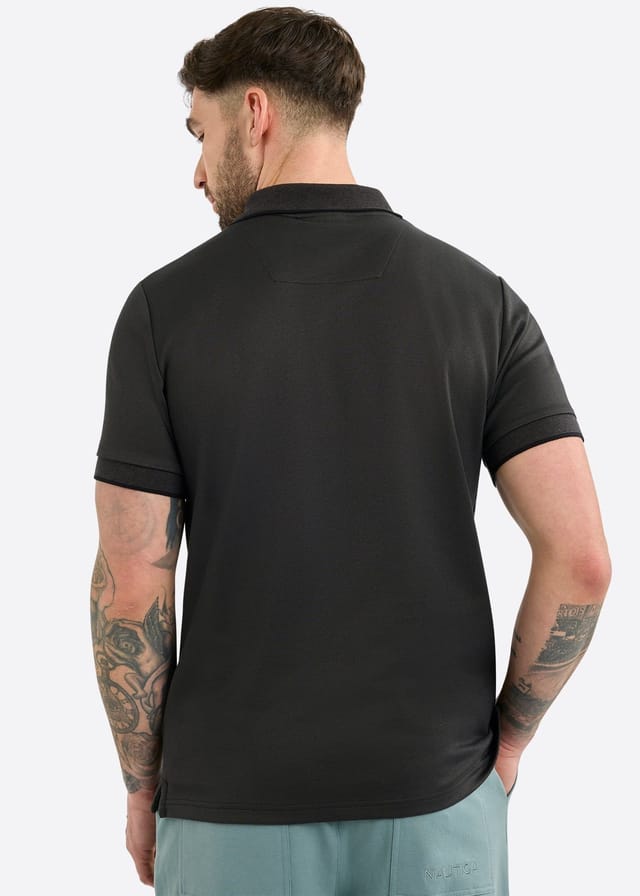 Nautica Nautica Men's Harlyn Slim Fit Polo Shirt in Black - 2