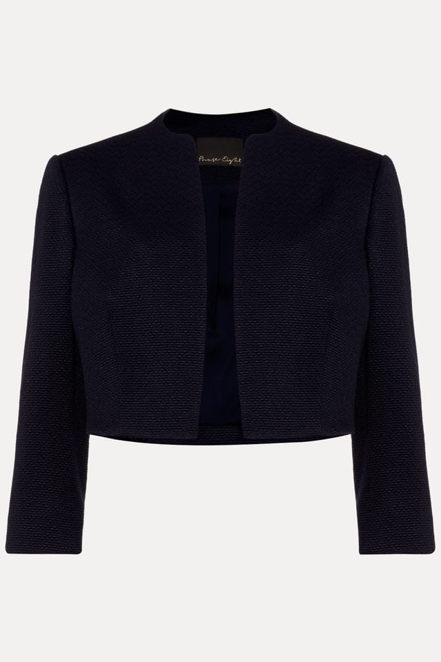 Phase Eight Phase Eight Women's Karlee Cropped Occasion Jacket in Dark Navy - 2