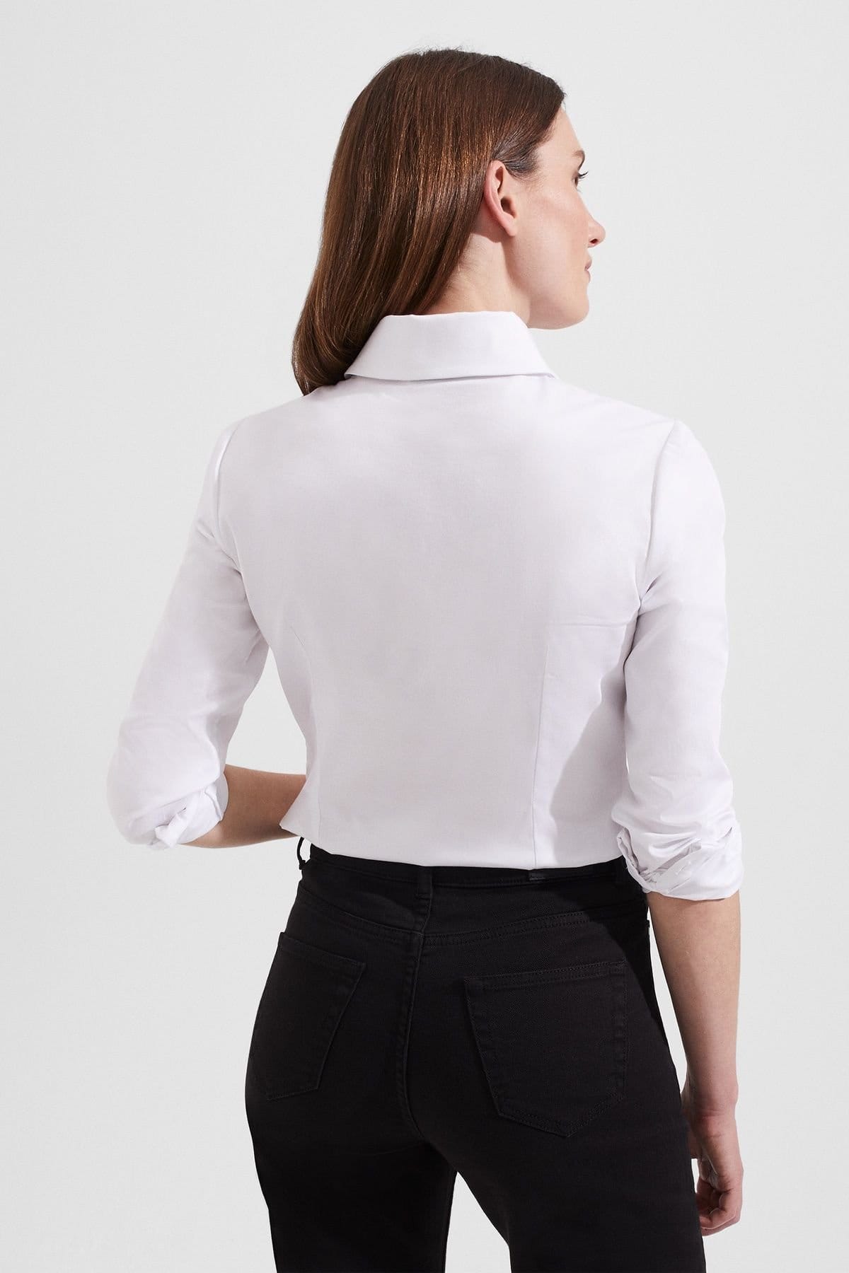 Hobbs London Hobbs London Women's Victoria Long Sleeve Shirt in Cool White - 4