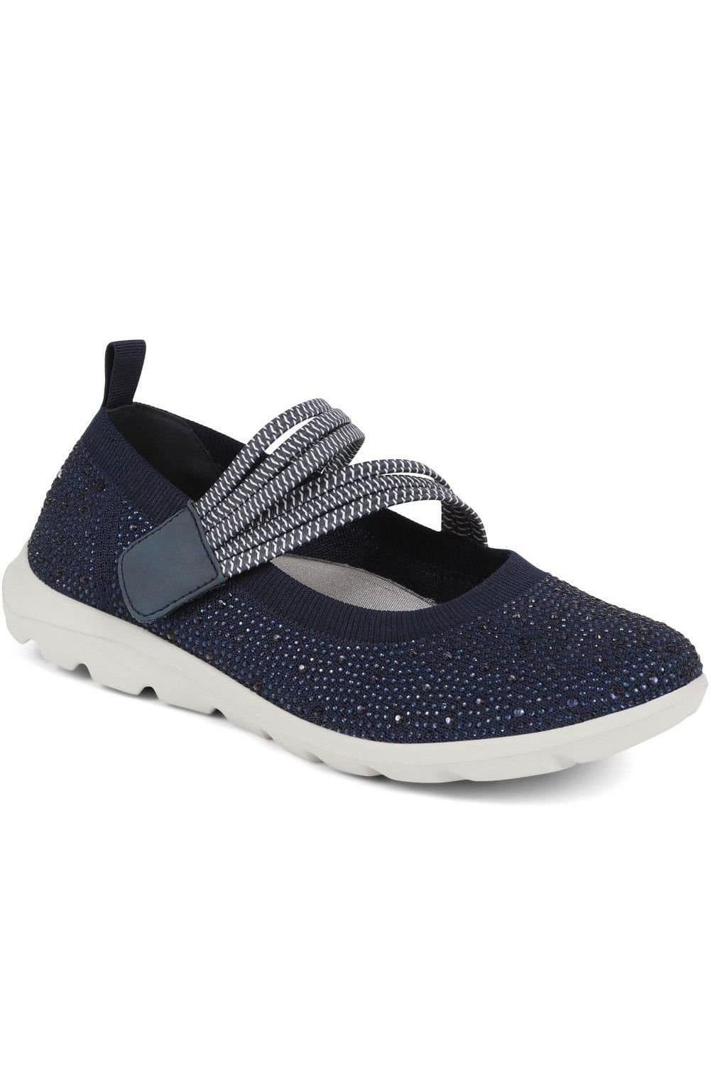 Pavers Pavers Women's Casual Trainer Pumps in Navy