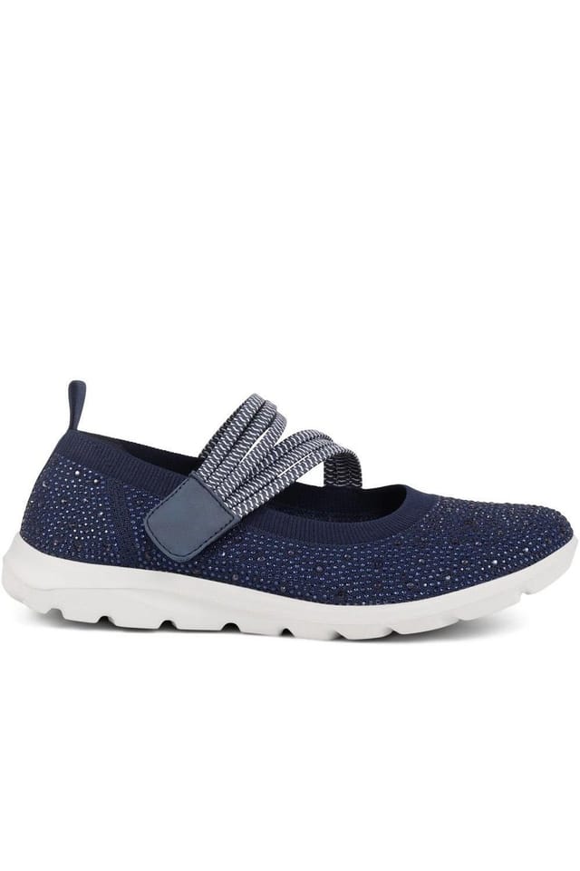 Pavers Pavers Women's Casual Trainer Pumps in Navy - 2